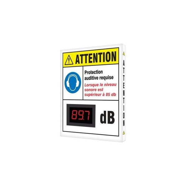 Accuform OSHA CAUTION INDUSTRIAL DECIBEL METER FRSCS605 FRSCS605 - main